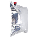 12PCS Water Storage Container Foldable Heat Preservation Emergency Water Bag with Tap for Camping - Rear View