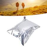 12PCS Water Storage Container Foldable Heat Preservation Emergency Water Bag with Tap for Camping