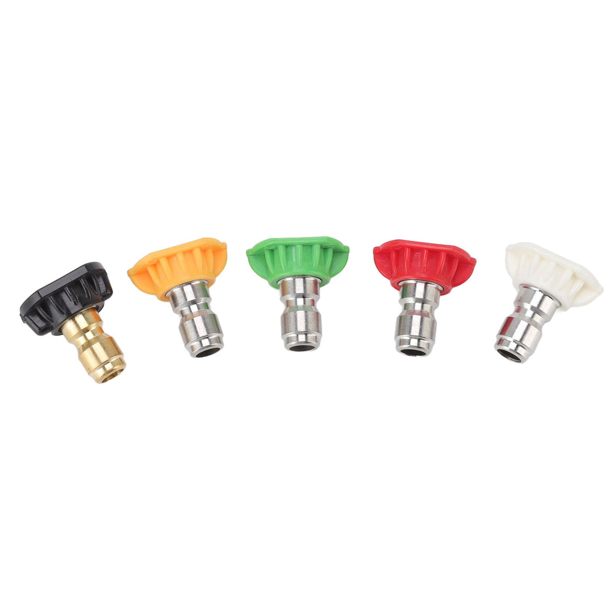 5PCS Pressure Washer Nozzle Big Fan Shape Power Washer Nozzle Tips Rinse Jet Stream Nozzle Kit 030 1.07mm / 0.042in