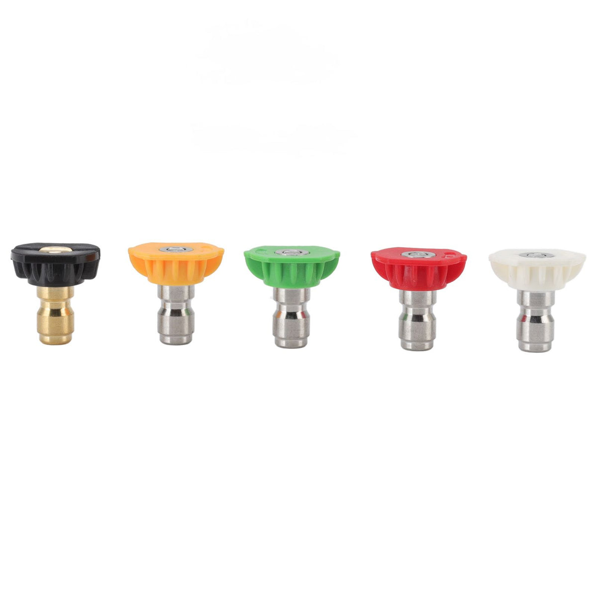 5PCS Pressure Washer Nozzle Big Fan Shape Power Washer Nozzle Tips Rinse Jet Stream Nozzle Kit 045 1.311mm / 0.05in