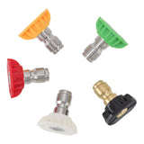 5PCS Pressure Washer Nozzle Big Fan Shape Power Washer Nozzle Tips Rinse Jet Stream Nozzle Kit 045 1.311mm / 0.05in