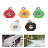 5PCS Pressure Washer Nozzle Big Fan Shape Power Washer Nozzle Tips Rinse Jet Stream Nozzle Kit 045 1.311mm / 0.05in - Extra Image