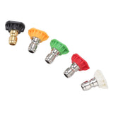 5PCS Pressure Washer Nozzle Big Fan Shape Power Washer Nozzle Tips Rinse Jet Stream Nozzle Kit 045 1.311mm / 0.05in