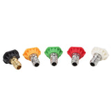 5PCS Pressure Washer Nozzle Big Fan Shape Power Washer Nozzle Tips Rinse Jet Stream Nozzle Kit 045 1.311mm / 0.05in - Extra Image