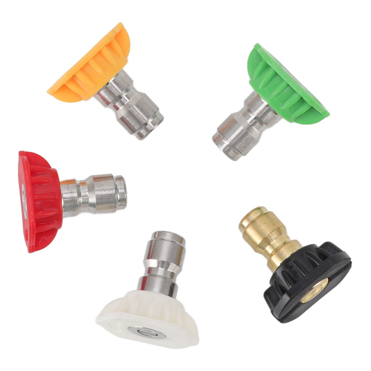 5PCS Pressure Washer Nozzle Big Fan Shape Power Washer Nozzle Tips Rinse Jet Stream Nozzle Kit 055 1.449mm / 0.06in