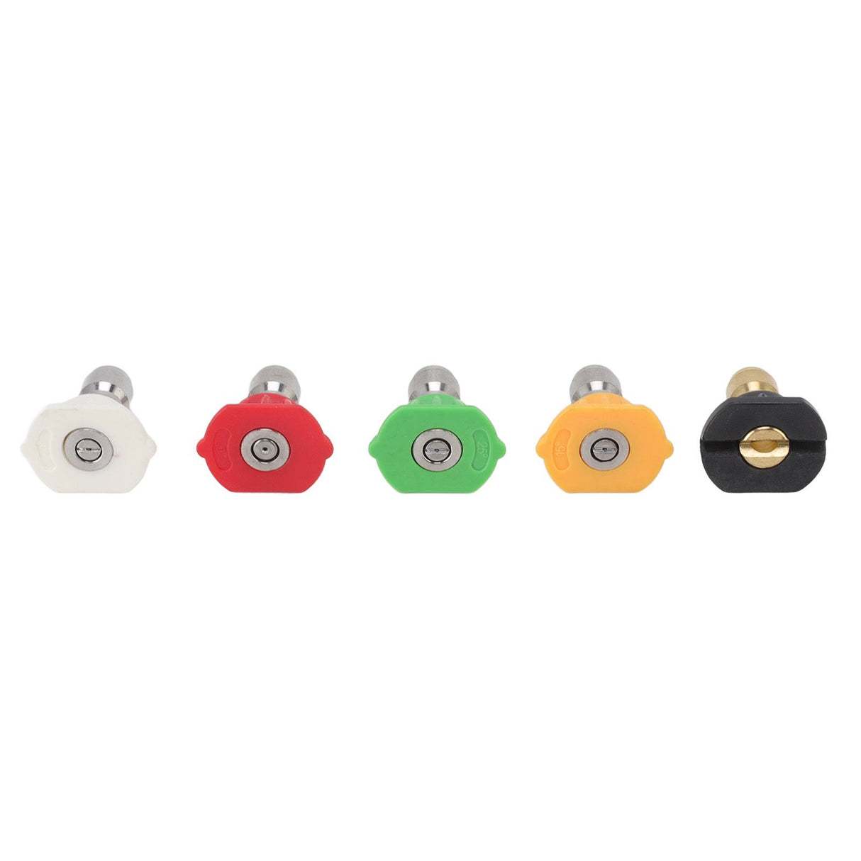 5PCS Pressure Washer Nozzle Big Fan Shape Power Washer Nozzle Tips Rinse Jet Stream Nozzle Kit 055 1.449mm / 0.06in