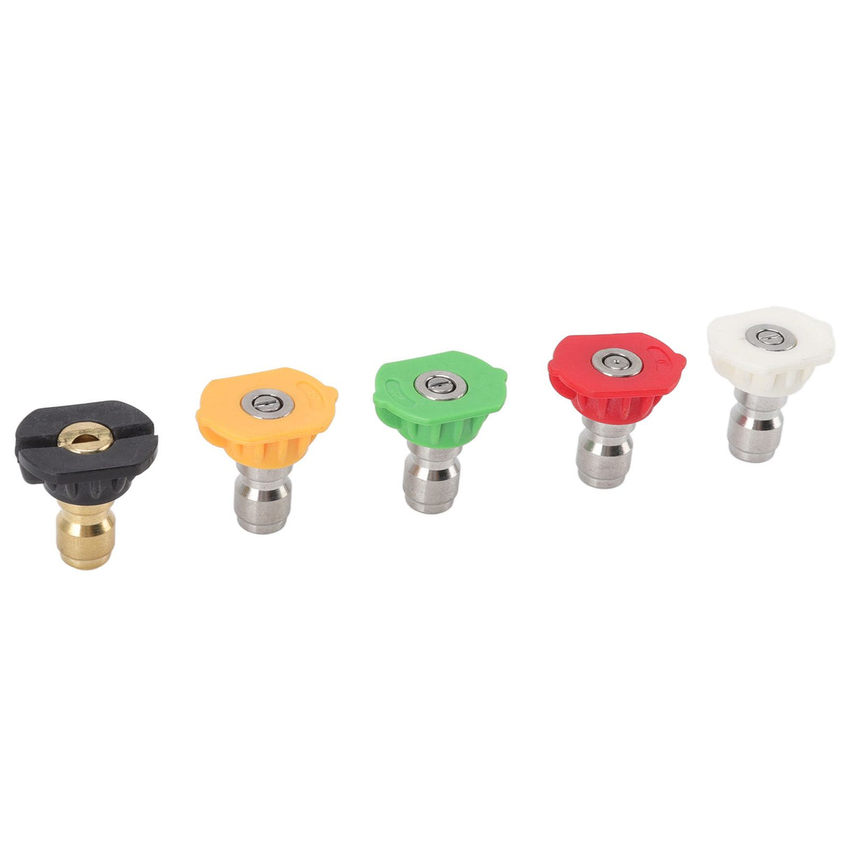 5PCS Pressure Washer Nozzle Big Fan Shape Power Washer Nozzle Tips Rinse Jet Stream Nozzle Kit 055 1.449mm / 0.06in