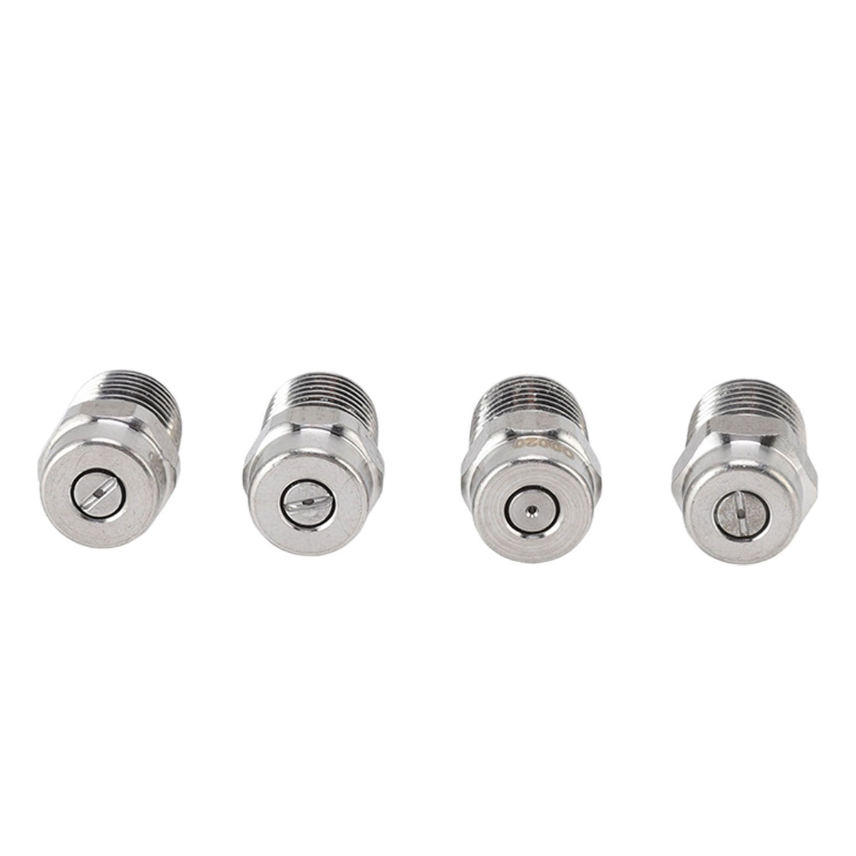 4Pcs Threaded Nozzles 22mm 304 Stainless Steel G1/4 External Thread Pressure Washer Accessories 0.874mm/0.03in Hole Diameter
