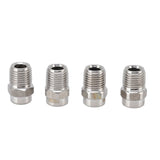 4Pcs Threaded Nozzles 22mm 304 Stainless Steel G1/4 External Thread Pressure Washer Accessories 0.874mm/0.03in Hole Diameter