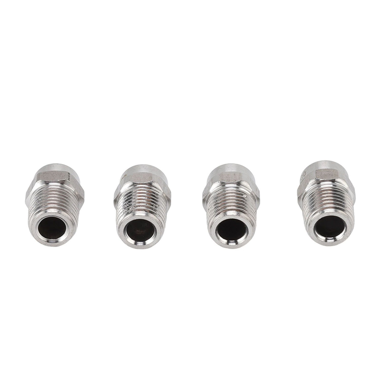 4Pcs Threaded Nozzles 22mm 304 Stainless Steel G1/4 External Thread Pressure Washer Accessories 0.874mm/0.03in Hole Diameter