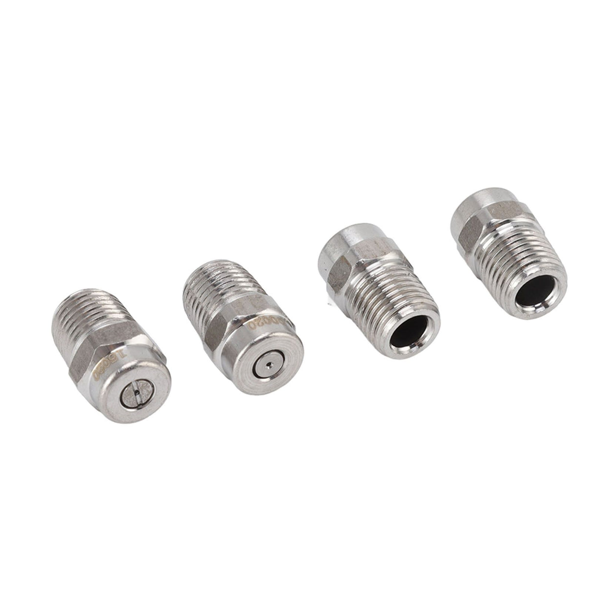 4Pcs Threaded Nozzles 22mm 304 Stainless Steel G1/4 External Thread Pressure Washer Accessories 0.874mm/0.03in Hole Diameter