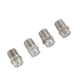 4Pcs Threaded Nozzles 22mm 304 Stainless Steel G1/4 External Thread Pressure Washer Accessories 1.07mm/0.42in Hole Diameter