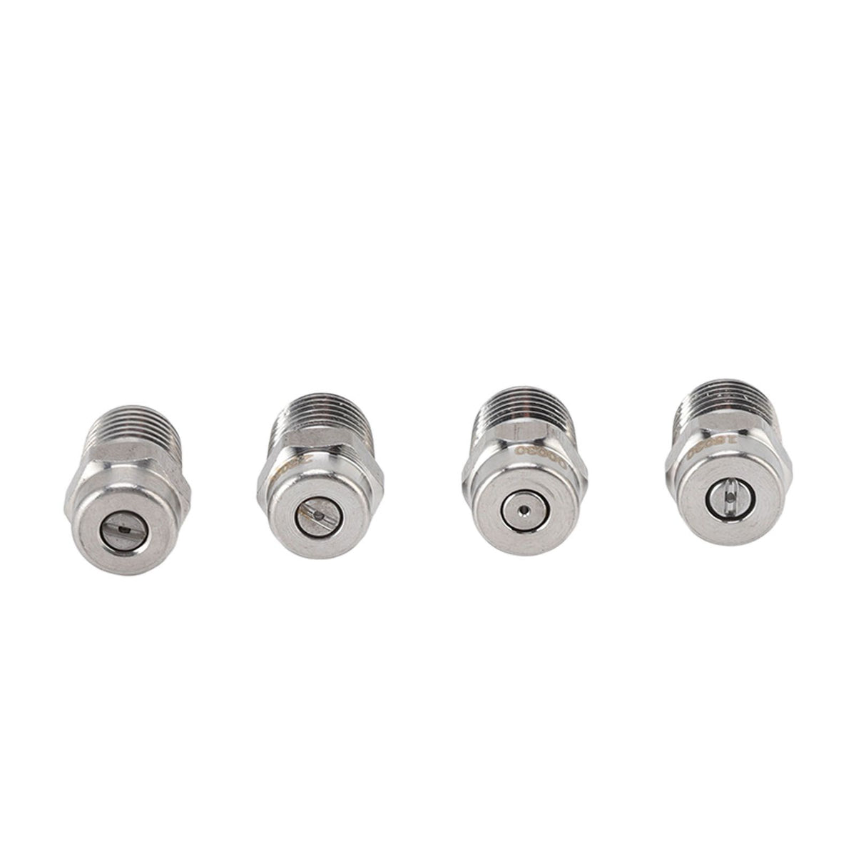4Pcs Threaded Nozzles 22mm 304 Stainless Steel G1/4 External Thread Pressure Washer Accessories 1.07mm/0.42in Hole Diameter