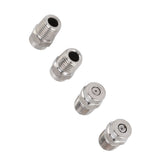 4Pcs Threaded Nozzles 22mm 304 Stainless Steel G1/4 External Thread Pressure Washer Accessories 1.07mm/0.42in Hole Diameter
