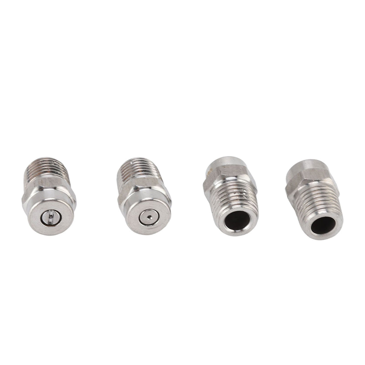 4Pcs Threaded Nozzles 22mm 304 Stainless Steel G1/4 External Thread Pressure Washer Accessories 1.07mm/0.42in Hole Diameter