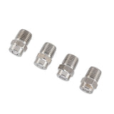 4Pcs Threaded Nozzles 22mm 304 Stainless Steel G1/4 External Thread Pressure Washer Accessories 1.07mm/0.42in Hole Diameter