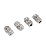 4Pcs Threaded Nozzles 22mm 304 Stainless Steel G1/4 External Thread Pressure Washer Accessories 1.07mm/0.42in Hole Diameter