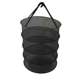 Foldable Plant Drying Net Multilayer Zipper Closure Design 60cm Diameter Herb Buds Dry Net with Storage Bag 4 Layers