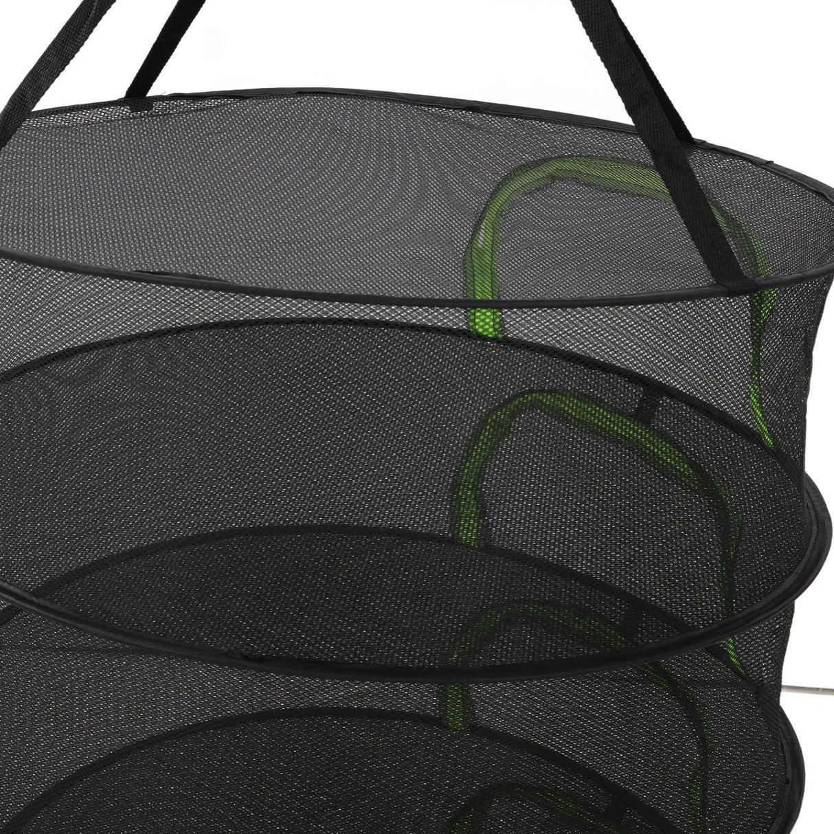 Foldable Plant Drying Net Multilayer Zipper Closure Design 60cm Diameter Herb Buds Dry Net with Storage Bag 4 Layers