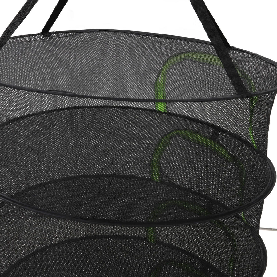 Foldable Plant Drying Net Multilayer Zipper Closure Design 60cm Diameter Herb Buds Dry Net with Storage Bag 4 Layers