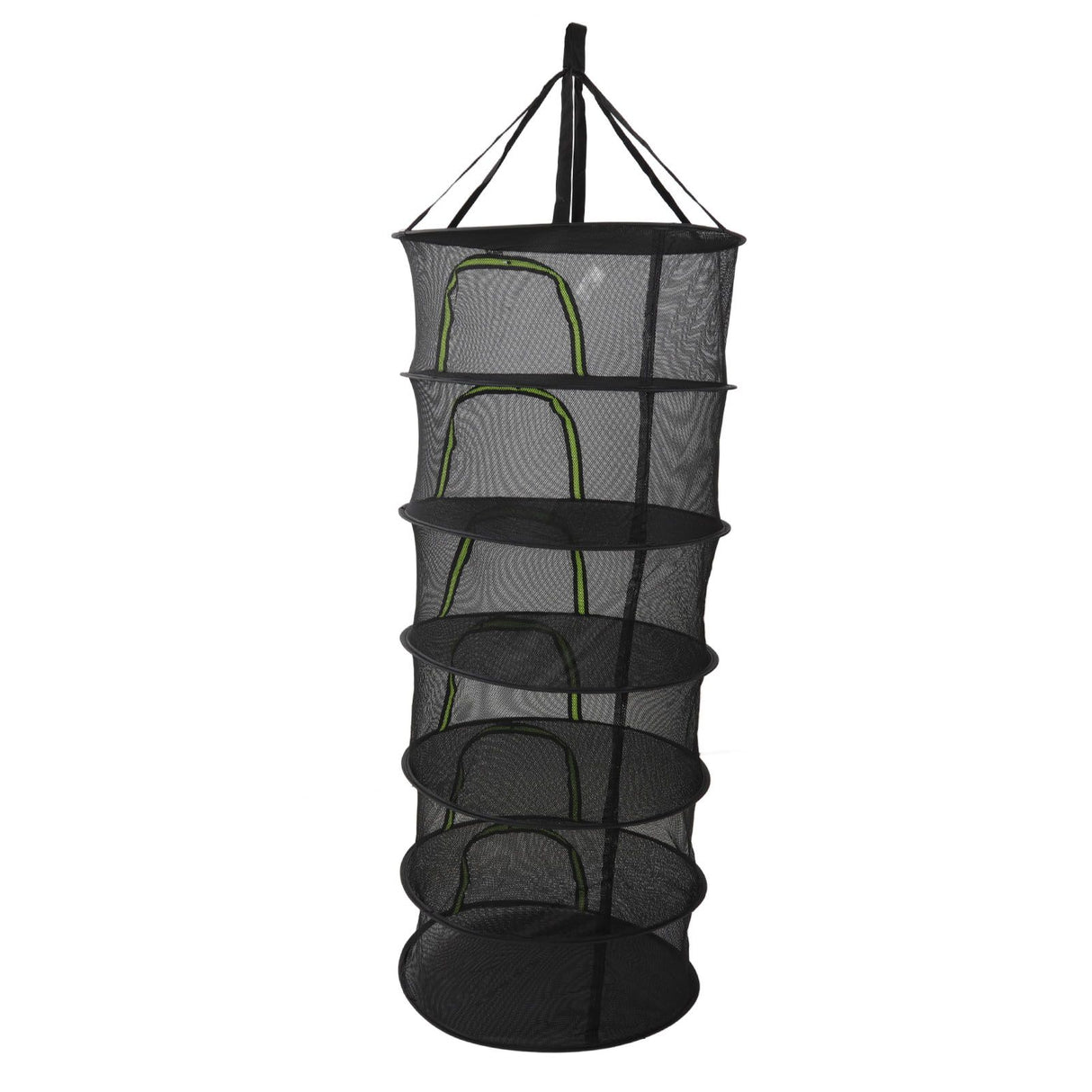 Foldable Plant Drying Net Multilayer Zipper Closure Design 60cm Diameter Herb Buds Dry Net with Storage Bag 6 Layers