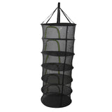 Foldable Plant Drying Net Multilayer Zipper Closure Design 60cm Diameter Herb Buds Dry Net with Storage Bag 6 Layers