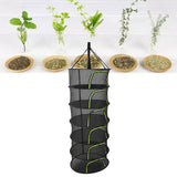 Foldable Plant Drying Net Multilayer Zipper Closure Design 60cm Diameter Herb Buds Dry Net with Storage Bag 6 Layers - Extra Image