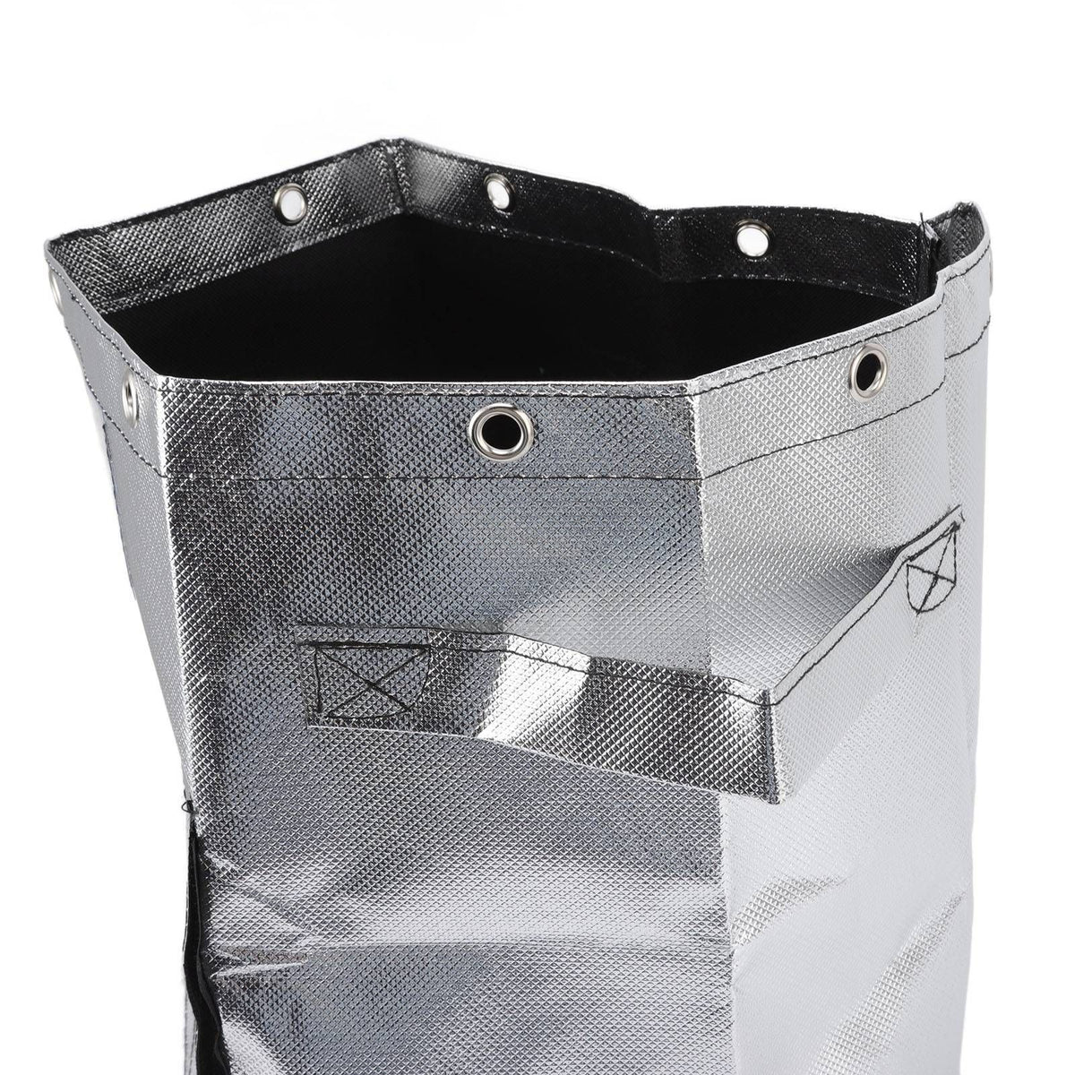 Silver Potato Grow Bag Waterproof Openable Planting Bucket for Plant Vegetable Flower M 26 Liters 7 Gallons