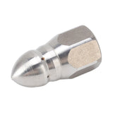 High Pressure Washer Spray Nozzle Stainless Steel Sewer Jetting Nozzle for Industrial Pipe Cleaning G1/4 Internal Thread