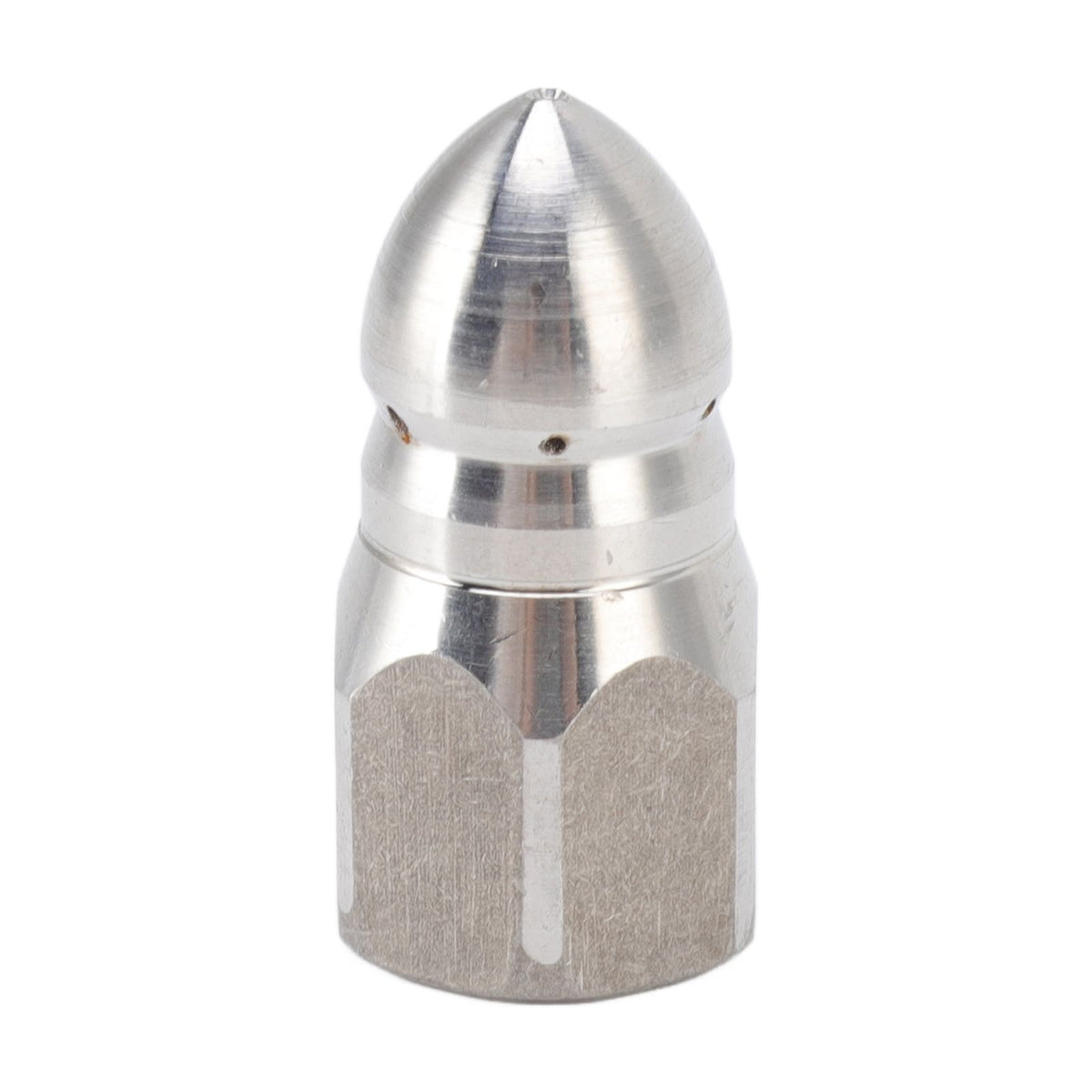 High Pressure Washer Spray Nozzle Stainless Steel Sewer Jetting Nozzle for Industrial Pipe Cleaning G1/4 Internal Thread
