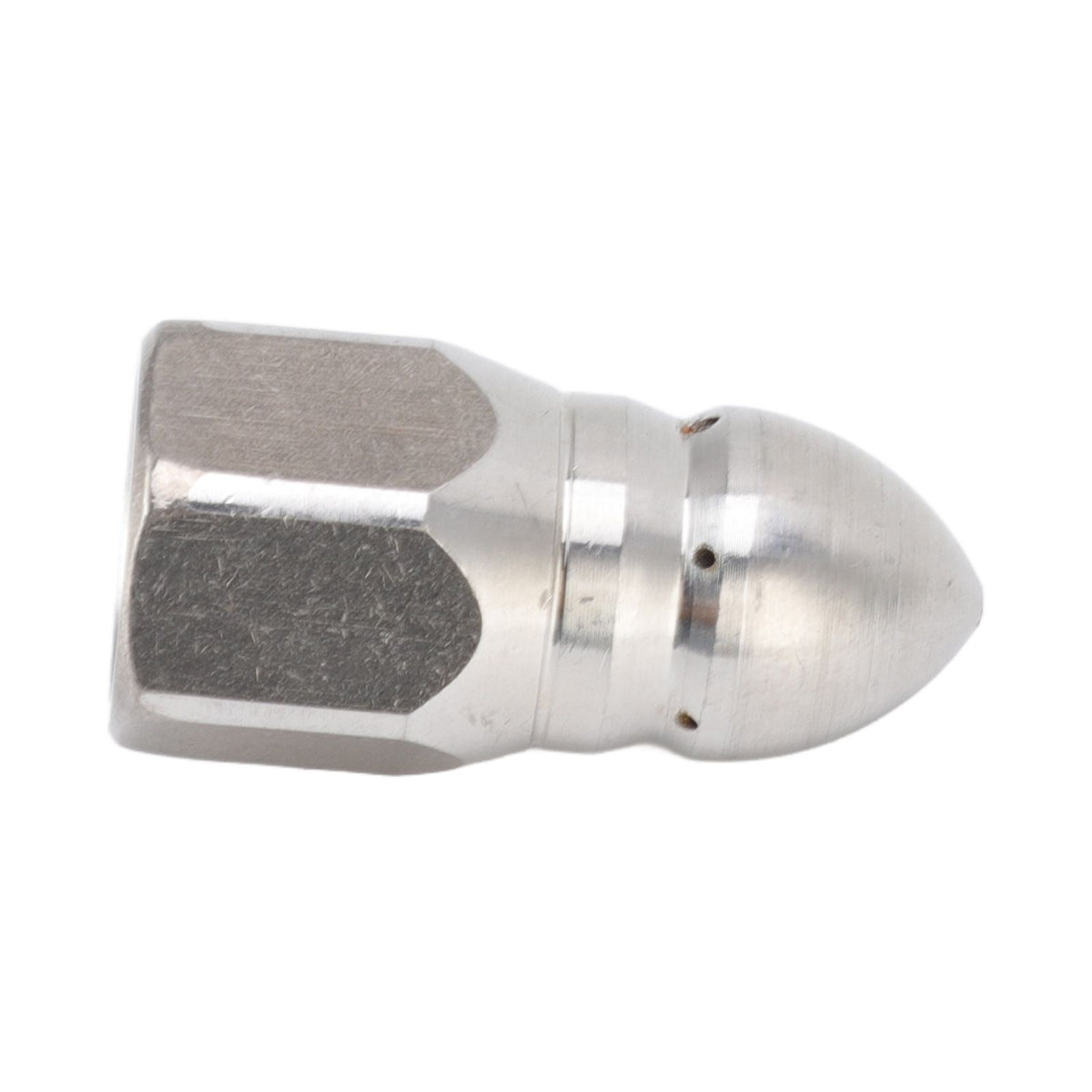 High Pressure Washer Spray Nozzle Stainless Steel Sewer Jetting Nozzle for Industrial Pipe Cleaning G1/4 Internal Thread
