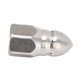 High Pressure Washer Spray Nozzle Stainless Steel Sewer Jetting Nozzle for Industrial Pipe Cleaning G1/4 Internal Thread - 45-Degree Angle