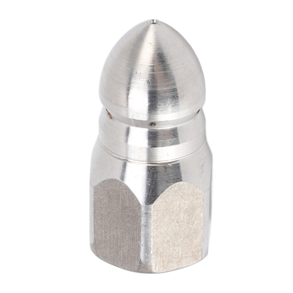 High Pressure Washer Spray Nozzle Stainless Steel Sewer Jetting Nozzle for Industrial Pipe Cleaning G1/4 Internal Thread