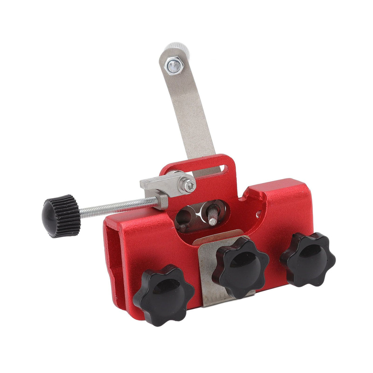 Chainsaw Sharpener Portable Lightweight Hand Crank Chain Sharpening Jig for Electric Saws Red