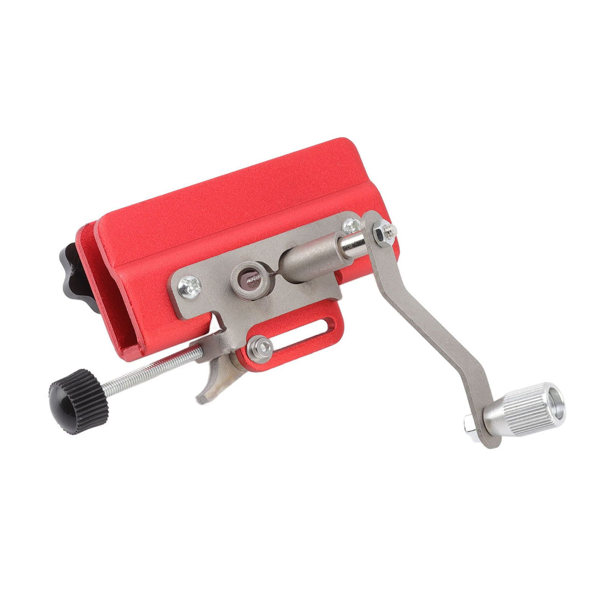 Chainsaw Sharpener Portable Lightweight Hand Crank Chain Sharpening Jig for Electric Saws Red