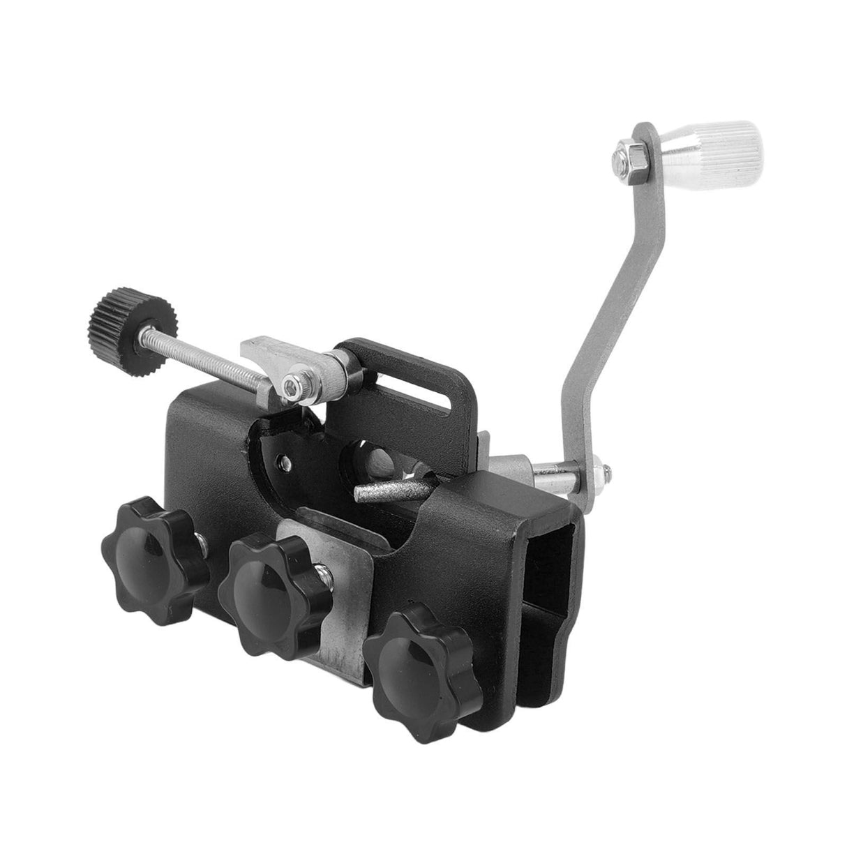 Chainsaw Sharpener Portable Lightweight Hand Crank Chain Sharpening Jig for Electric Saws Black