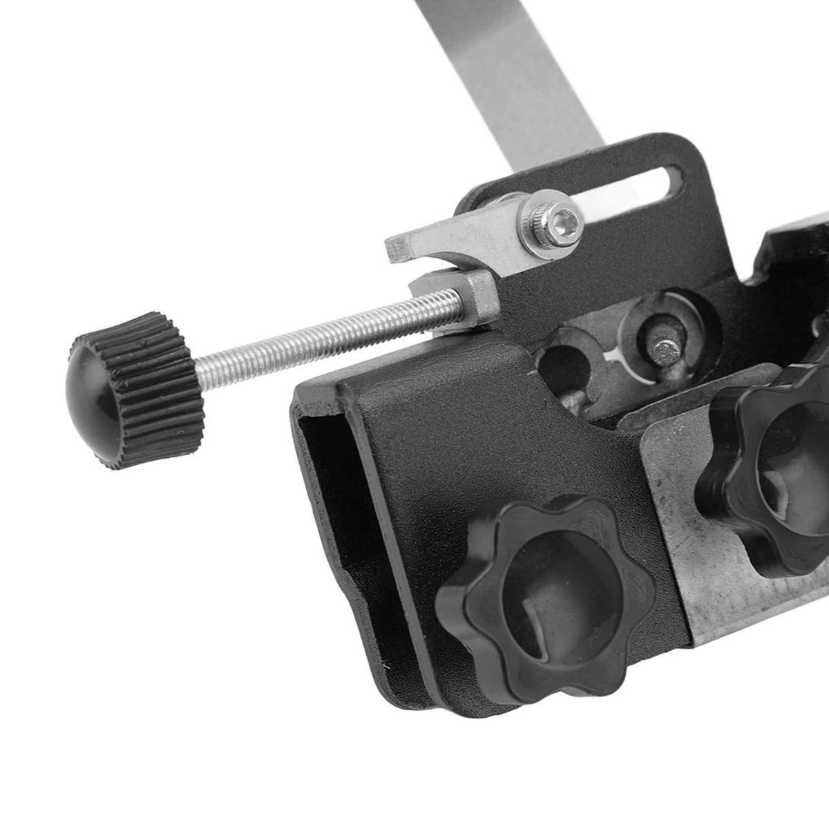 Chainsaw Sharpener Portable Lightweight Hand Crank Chain Sharpening Jig for Electric Saws Black