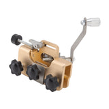Chainsaw Sharpener Portable Lightweight Hand Crank Chain Sharpening Jig for Electric Saws Gold