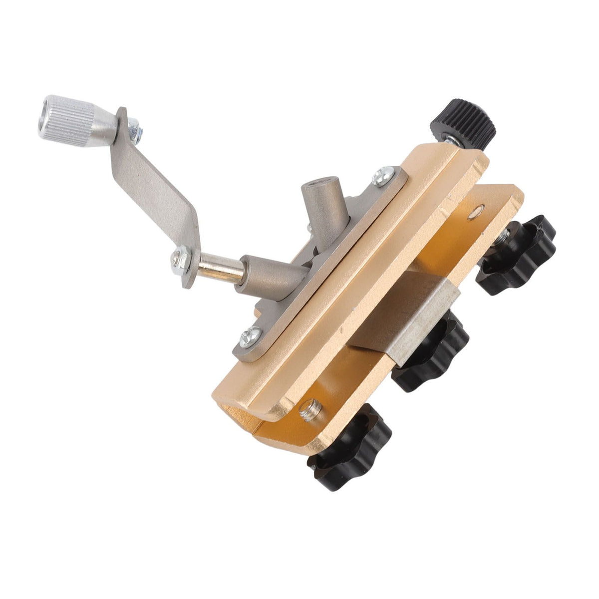 Chainsaw Sharpener Portable Lightweight Hand Crank Chain Sharpening Jig for Electric Saws Gold