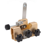 Chainsaw Sharpener Portable Lightweight Hand Crank Chain Sharpening Jig for Electric Saws Gold - Close-Up Angle