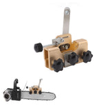 Chainsaw Sharpener Portable Lightweight Hand Crank Chain Sharpening Jig for Electric Saws Gold
