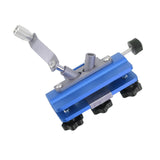 Chainsaw Sharpener Portable Lightweight Hand Crank Chain Sharpening Jig for Electric Saws Blue - Front View