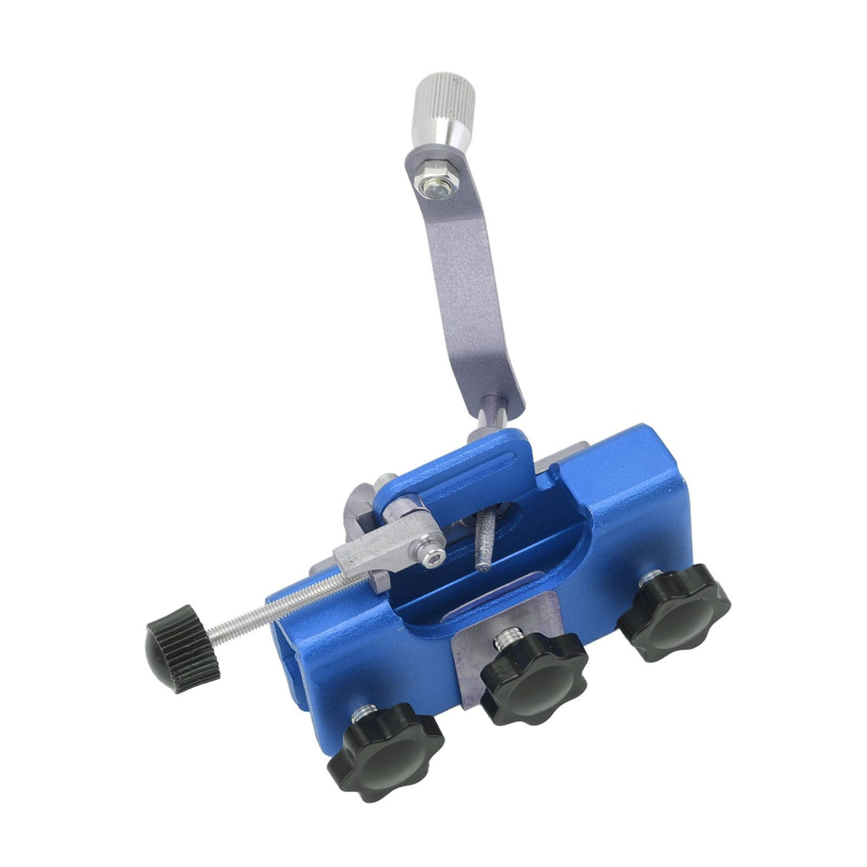 Chainsaw Sharpener Portable Lightweight Hand Crank Chain Sharpening Jig for Electric Saws Blue