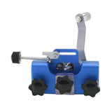 Chainsaw Sharpener Portable Lightweight Hand Crank Chain Sharpening Jig for Electric Saws Blue