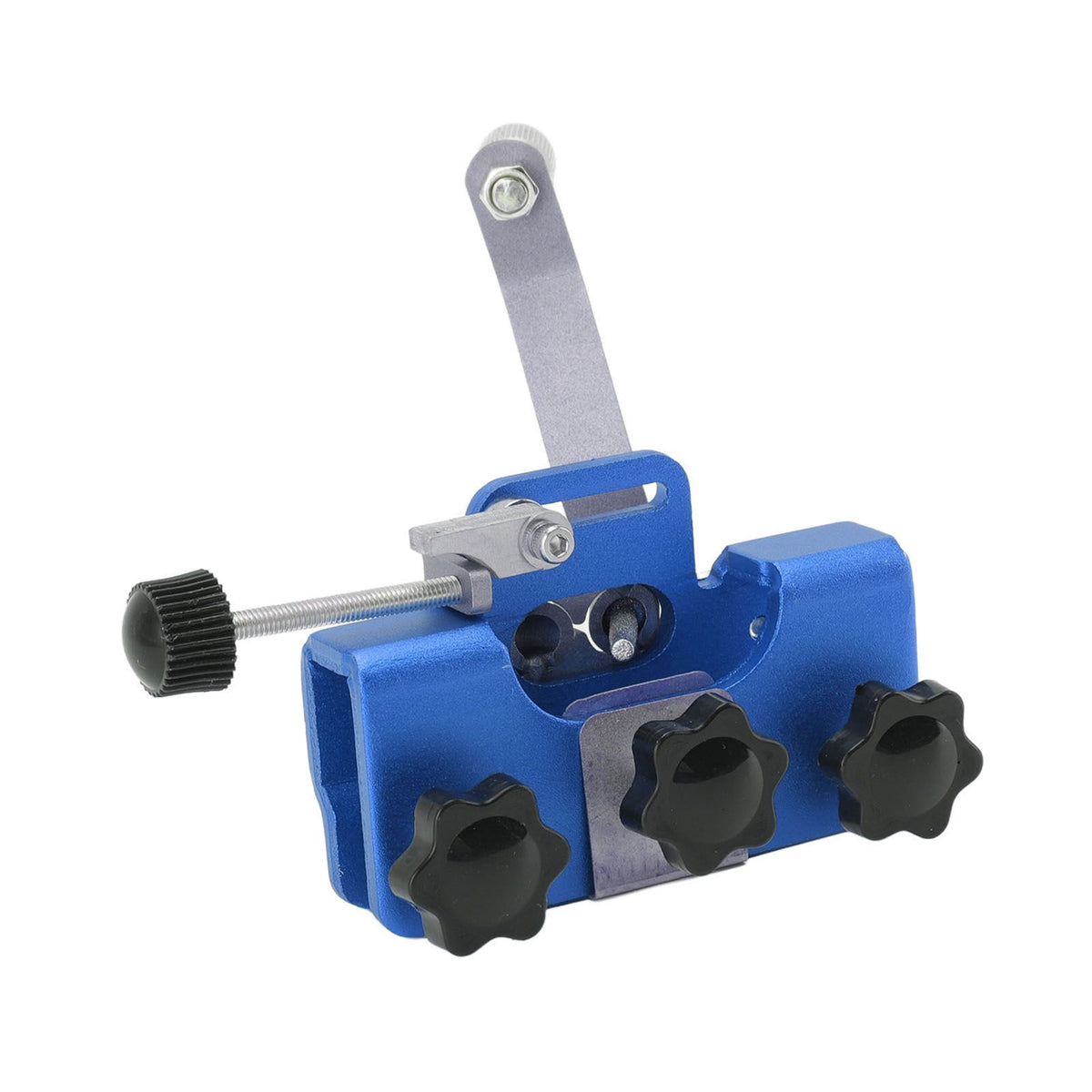Chainsaw Sharpener Portable Lightweight Hand Crank Chain Sharpening Jig for Electric Saws Blue