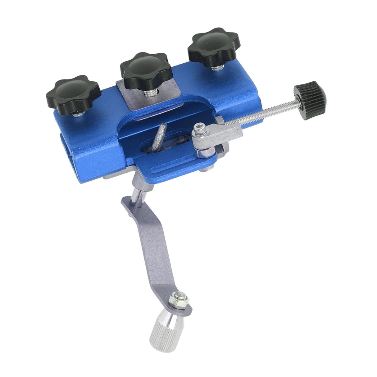 Chainsaw Sharpener Portable Lightweight Hand Crank Chain Sharpening Jig for Electric Saws Blue