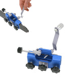 Chainsaw Sharpener Portable Lightweight Hand Crank Chain Sharpening Jig for Electric Saws Blue - Extra Image