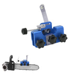 Chainsaw Sharpener Portable Lightweight Hand Crank Chain Sharpening Jig for Electric Saws Blue - Extra Image