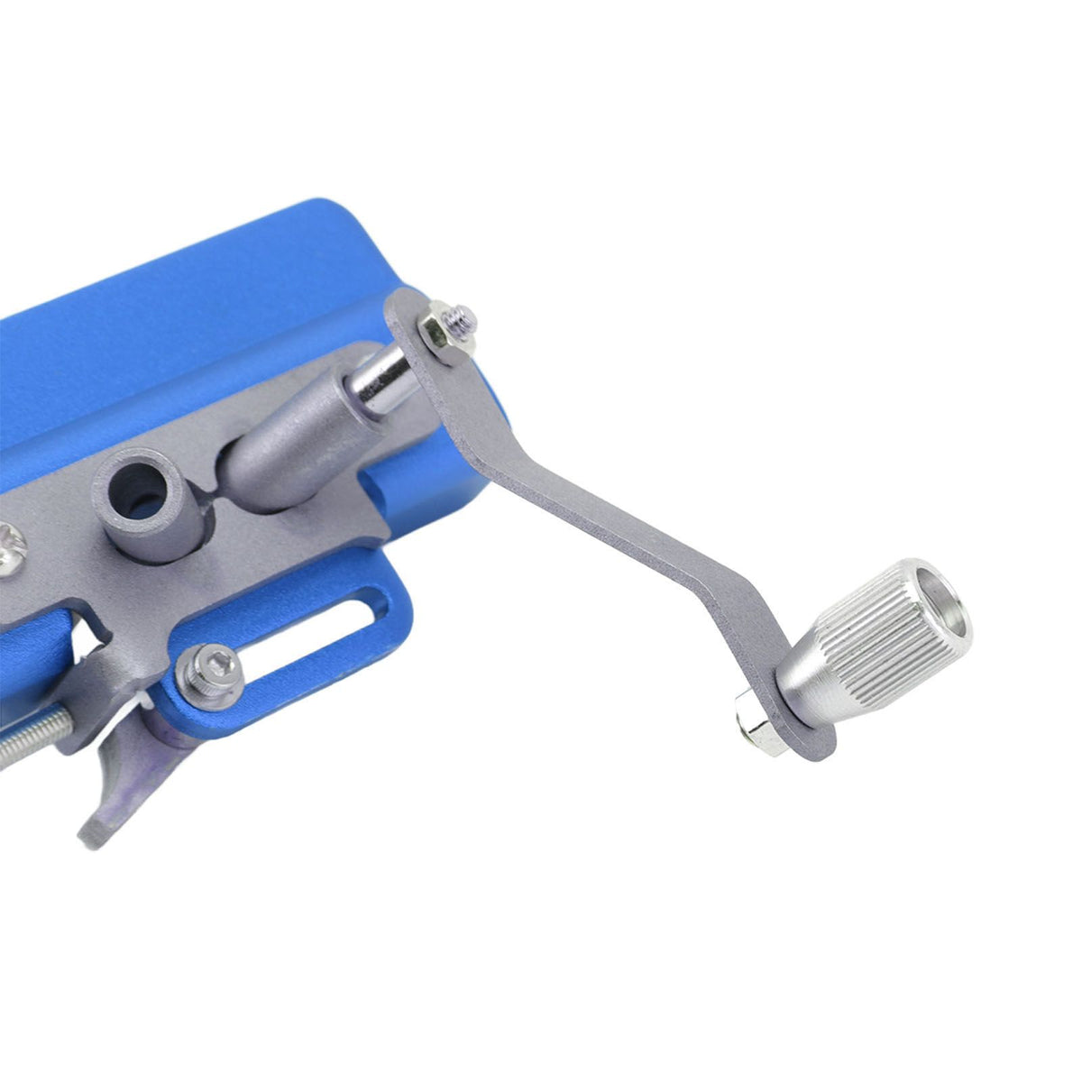 Chainsaw Sharpener Portable Lightweight Hand Crank Chain Sharpening Jig for Electric Saws Blue