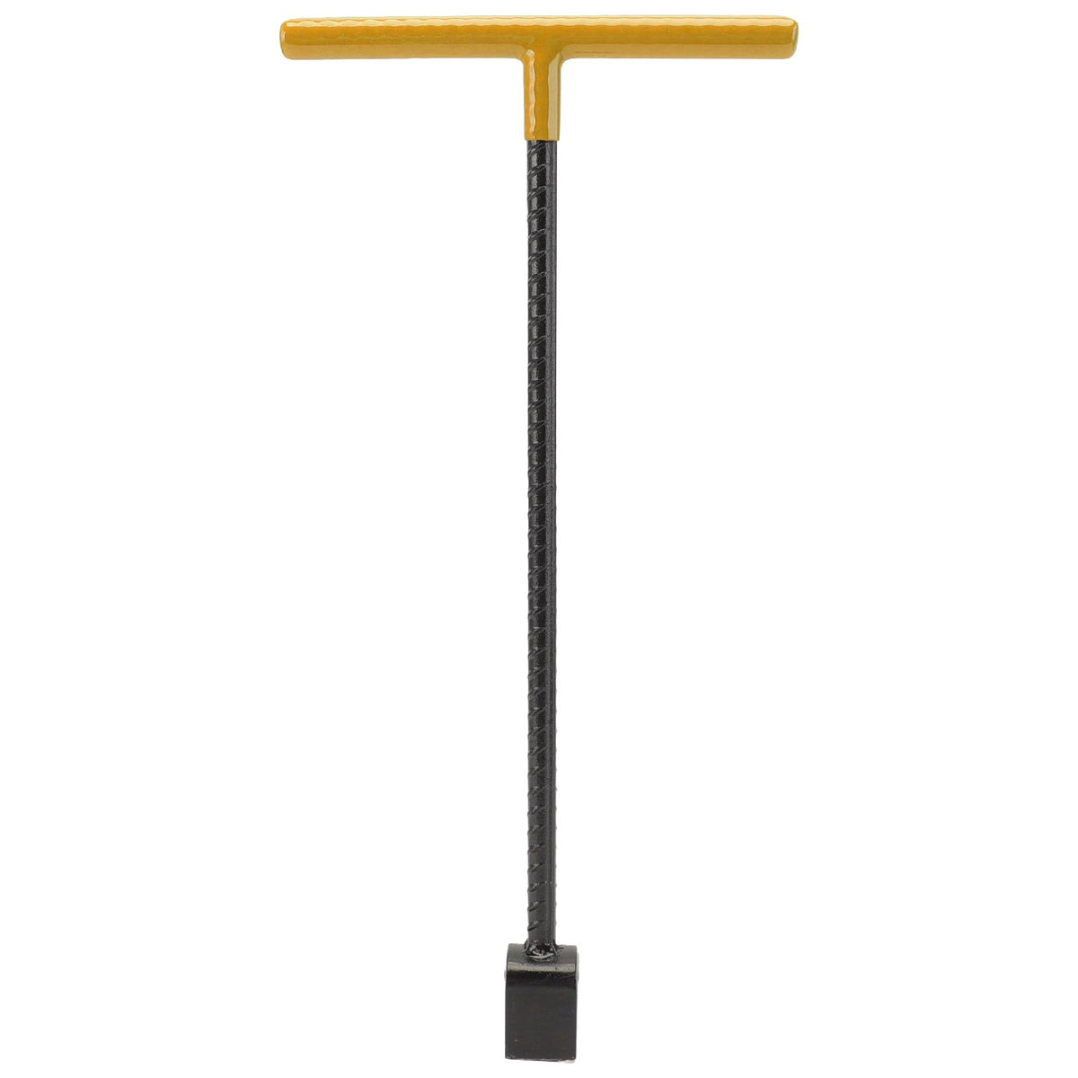 Steel Water Meter Key Wrench Multifunction T Handle Curb Key With 4 Way Utility Tool for Valves Faucets Yellow